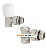 Imagine Purmo set robinet calorifer tur / retur 1/2